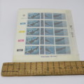 South West Africa SASCC 347-352 Whales - Control strip set of 5 stamps each