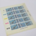 South West Africa SASCC 347-352 Whales - Control strip set of 5 stamps each