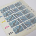 South West Africa SASCC 347-352 Whales - Control strip set of 5 stamps each