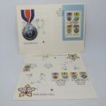 Set of 3 First day covers with SA Medals - Including one for AP Moller
