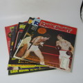 Knockout Magazine Boxing South Africa 1976 - Lot of 9 magazines