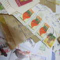 Over Half a Kilo stamps on covers - Many hundreds - unchecked