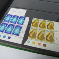 Decent 32 page stamp album with South West Africa control blocks, sheets and stamps