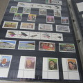 Stamp album with Transkei mint stamp collection with many control blocks and full sheets