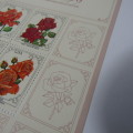 South Africa miniature sheet of 1979 Rose stamps - Mint unhinged - Signed by the artist