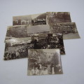 Lot of 9 Boer War original photos - Lord Milner arrives in Cape Town