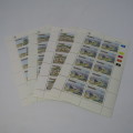 Namibia lot of stamps of 4 full sheets of stamps SACC 4,5,6,7