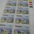 Namibia lot of stamps of 4 full sheets of stamps SACC 4,5,6,7