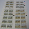 Namibia Development of Windhoek stamps - full sheets of mint stamps SACC 8,9,10,11