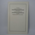 Original Memorial service booklet for Windhoek Air Disaster 20 April 1968 of SA Airways flight 228