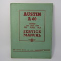 Austin A50 service manual - April 1950
