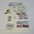 Lot of 19 postal items with planes, trains and automobiles