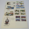 Lot of 19 postal items with planes, trains and automobiles