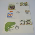 Lot of 9 Postal items with insects, snakes and small animals