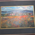 Dale Elliott Painting Overberg scene - Size with frame 76 x 93 cm - Size without frame 37 x 56 cm