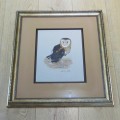 Christa Nolte watercolor painting of owl - Sizes in description
