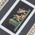 Beautiful watercolor painting of Blacksmith Cherubs by EP. Fenderica - Sizes in description