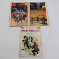 Lot of 3 vintage Western books by Ben Jefferson