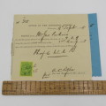 1885 Divisional Council and Municipality of Worcester Road tax receipts