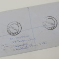 1991 Registered letter send from Sanlamhof Post Office to Cape Town with postage paid label