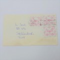 1993 Letter sent inside Stellenbosch with 3 x 20 cent postage labels