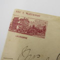 Postal cover from Lausanne Switzerland to Stellenbosch South Africa 2 May 1902