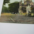 Ceylon postcard used Nederland 2 1/2 cent with violet Post agent Rotterdam cancellation - SCARCE