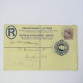 Registered letter from Durban South Africa to London England 28 January 1924