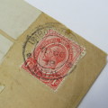 Postal cover from Umbogintwini Natal South Africa to Cliffe at England 11 October 1918