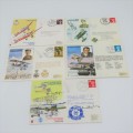 1976, 1977 and 1978 Royal Air Force Covers flown in different aircraft