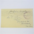 On Active service cover from Potchefstroom camp to Rondebosch South Africa 20 December 1940