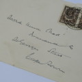 Postal cover from Fort Jameson Northern Rhodesia to Cape Town South Africa