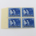 SACC 126 Bechuanaland Victory Stamps overprinted Bechuanaland block of 4