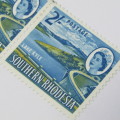 1964 Southern Rhodesia Set of 2 mint stamps hinged SACC 103