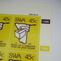 1989 UN Resolution 435. SACC 532 Control Block of 4 hinged