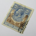 Northern Rhodesia Definitive issue SACC 10 used 2 penny stamp