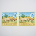Southern Rhodesia 1964 Definitive issue. 2 mint stamps hinged