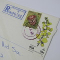 South Africa Registered Pietersburg 2 - colour postmark