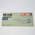 Airmail India to Scotland with censored stamp