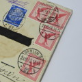 Berlin, Germany airmail cover to Cape Town, South Africa with seven German stamps