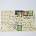 Baden to Cape Town with four German stamps and three Baden 9 Sep 1962 cancellations