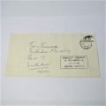 Postal cover from Mafikeng Bophuthatswana to Stellenbosch South Africa 21 September 1982
