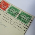 Hamburg to South Africa with three German stamps and two Hamburg 20 July 1928 cancellations