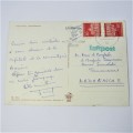 Germany to Madagascar with two German stamps a Munchen unclear 1966 cancellation