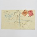 New South Wales 1d and 4 pence with Henty 1904 to Tasmania Registered cover