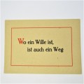 German Sayings, Postcard
