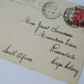 Little Steamer on Loch Katrine Postcard used from Edinburgh Scotland to Riversdale South Africa