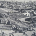 Genova harbor Postcard - unused