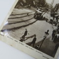 Belfast High street and Albert memorial Picture of Tramway and shops on either side postcard