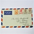 Australian Airmail to England cover with 2 x 6 12d and 5d stamps